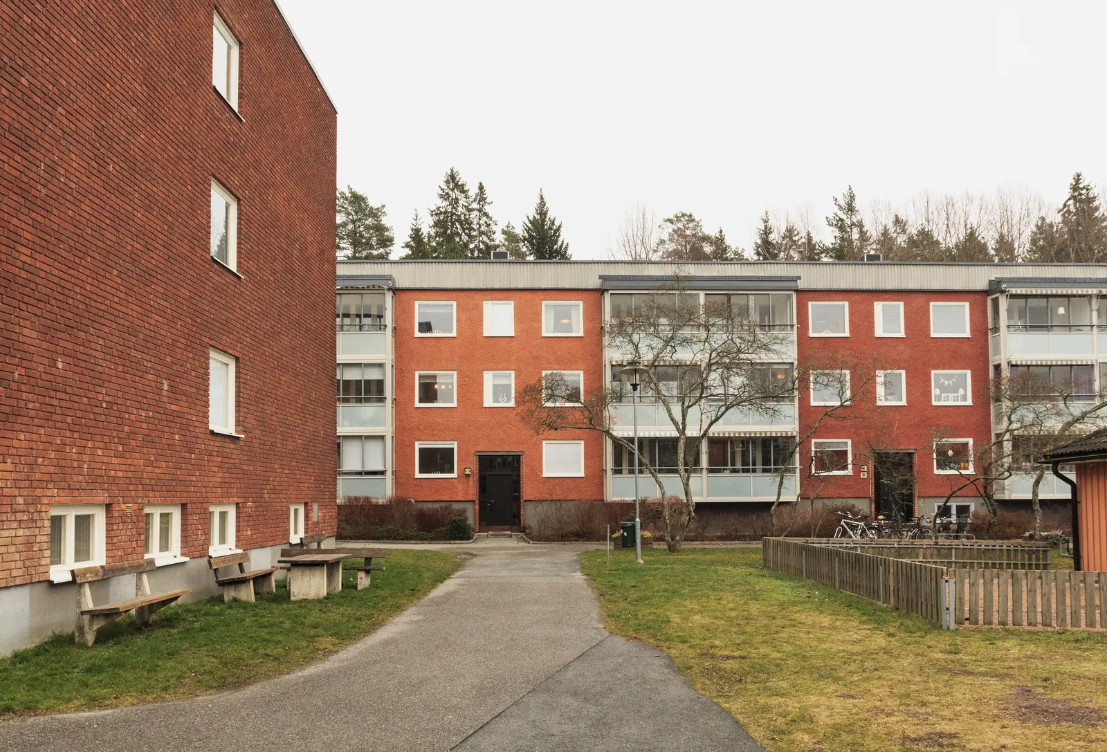 Hus i Lambohov där radonhalten mäts